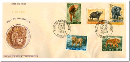 Indian Elephant Stamp First Day Cover Indian Elephant Stamp First Day Cover